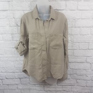Cloth & Stone 100% Tencel Casual Botton Down Shirt